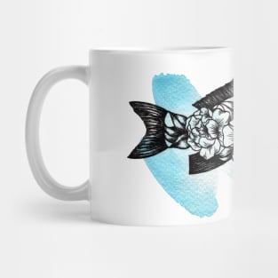 Floral Fish Mug